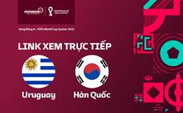 Trực tiếp Uruguay vs Hàn Quốc link xem bóng đá World Cup 2022 VTV2