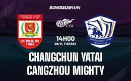 Nhận định Changchun Yatai vs Cangzhou Mighty 14h00 ngày 26/11 (VĐQG Trung Quốc 2022)
