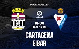 Nhận định, dự đoán Cartagena vs Eibar 0h00 ngày 28/11 (Hạng 2 Tây Ban Nha 2022/23)