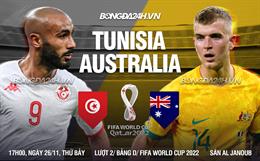 Nhận định Tunisia vs Australia (17h00 ngày 26/11): Ở thế đường cùng