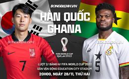 Nhận định Hàn Quốc vs Ghana (20h00 ngày 28/11): Không thể dập tắt “Ngôi sao đen”