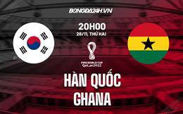 Kết quả Hàn Quốc vs Ghana: Chiến thắng cho những ngôi sao đen