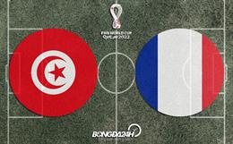 Đội hình chính thức Tunisia vs Pháp 22h00 ngày 30/11 (World Cup 2022)