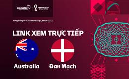 Trực tiếp bóng đá World Cup 2022: Australia vs Đan Mạch link xem VTV5