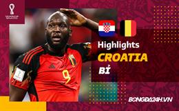 Link xem video bóng đá Croatia vs Bỉ World Cup 2022: Không thể tin nổi Lukaku