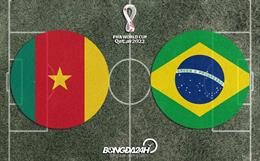 Đội hình chính thức Cameroon vs Brazil 2h00 ngày 3/12 (World Cup 2022)