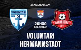 Nhận định bóng đá Voluntari vs Hermannstadt 20h30 ngày 3/12 (VĐQG Romania 2022/23)