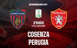 Nhận định -  Cosenza vs Perugia 21h00 ngày 4/12 (Hạng 2 Italia 2022/23)