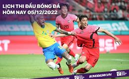 Lịch thi đấu bóng đá hôm nay 5/12: Nhật Bản vs Croatia, Brazil vs Hàn Quốc