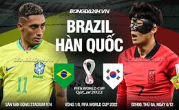 Đè bẹp Hàn Quốc, Brazil "nhảy múa" qua vòng 1/8 World Cup 2022