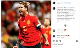 Sergio Ramos an ủi đàn em sau thất bại trước Morocco