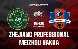 Nhận định Zhejiang Professional vs Meizhou Hakka 18h30 ngày 10/12 (VĐQG Trung Quốc 2022)