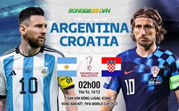 Nhận định Argentina vs Croatia (02h00 ngày 14/12): Khát vọng của Messi