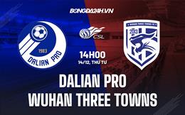 Nhận định Dalian Pro vs Wuhan Three Towns 14h00 ngày 14/12 (VĐQG Trung Quốc 2022)