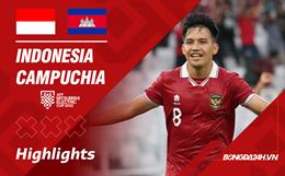 Highlights Indonesia - Campuchia | Chủ nhà giành 3 điểm đầu tiên | Bảng A AFF Cup 2022