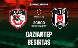 Nhận định Gaziantep vs Besiktas 20h00 ngày 25/12 (VĐQG Thổ Nhĩ Kỳ 2022/23)