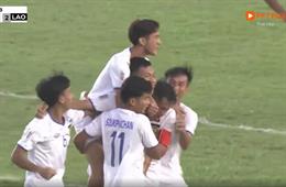 ĐT Lào tiếp tục vượt lên dẫn trước Myanmar sau siêu phẩm sút xa đẹp mắt