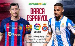 Nhận định Barcelona vs Espanyol (20h00 ngày 31/12): Sức mạnh chênh lệch