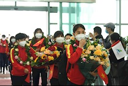 ĐT nữ Việt Nam trở về nước sau khi giành vé dự World Cup