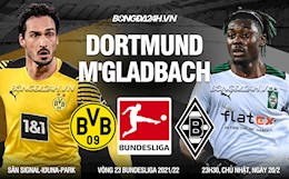 Nhận định bóng đá Dortmund vs Gladbach 23h30 ngày 20/2 (Bundesliga 2021/22)