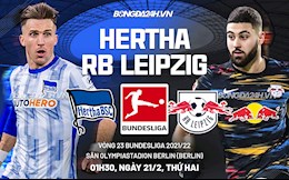 Nhận định,  Hertha Berlin vs Leipzig 1h30 ngày 21/2 (Bundesliga 2021/22)