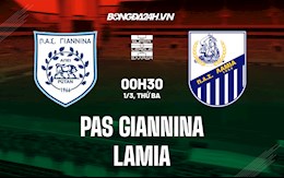 Nhận định,  PAS Giannina vs Lamia 0h30 ngày 1/3 (VĐQG Hy Lạp 2021/22)