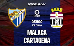 Nhận định Malaga vs Cartagena 3h00 ngày 1/3 (Hạng 2 Tây Ban Nha 2021/22)