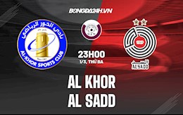 Nhận định bóng đá Al-Khor vs Al-Sadd 23h00 ngày 1/3 (VĐQG Qatar 2021/22)