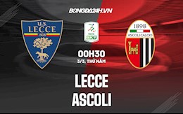 Nhận định,  Lecce vs Ascoli 00h30 ngày 3/3 (Hạng 2 Italia 2021/22)