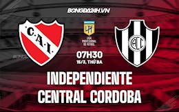 Nhận định Independiente vs Central Cordoba 7h30 ngày 15/3 (VĐQG Argentina 2022)