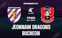 Nhận định Jeonnam Dragons vs Bucheon 17h00 ngày 16/3 (Hạng 2 Hàn Quốc 2022)