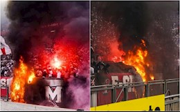 VIDEO: Fan Ajax đốt sân trước trận gặp Feyenoord