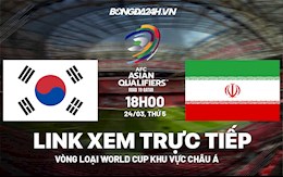Link xem trực tiếp Hàn Quốc vs Iran VL World Cup 2022 hôm nay 24/3
