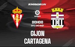 Nhận định,  Gijon vs Cartagena 0h00 ngày 27/3 (Hạng 2 Tây Ban Nha 2021/22)