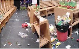 VIDEO: Mất vé dự World Cup, ĐT Italia để phòng thay đồ ngập ngụa rác