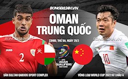 Nhận định Oman vs Trung Quốc 23h00 ngày 29/3 (Vòng loại World Cup 2022)