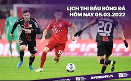 Lịch thi đấu bóng đá hôm nay 5/3: Bayern Munich vs Bayer Leverkusen