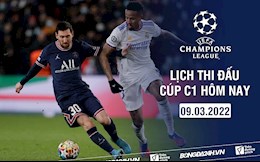 Lịch thi đấu Cúp C1 châu Âu 2021/22 đêm nay 9/3 mấy giờ đá? Xem trên kênh gì?