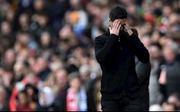 Arteta chán nản khi Arsenal thua 3 trận liên tiếp