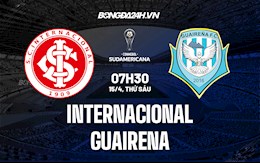 Nhận định Internacional vs Guairena 7h30 ngày 15/4 (Copa Sudamericana 2022)