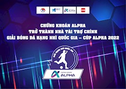 Công bố nhà tài trợ chính giải bóng đá Hạng nhì Quốc gia - Cúp Alpha 2022