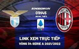 Link xem trực tiếp bóng đá Lazio vs AC Milan 1h45 ngày 25/4/2022
