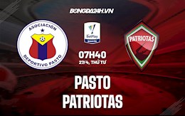 Nhận định,  Pasto vs Patriotas 7h40 ngày 27/4 (VĐQG Colombia 2022)