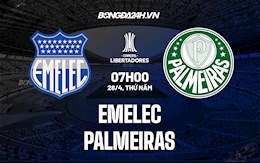 Nhận định,  Emelec vs Palmeiras 7h00 ngày 28/4 (Copa Libertadores 2022)