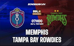 Nhận định Memphis vs Tampa Bay Rowdies 7h00 ngày 28/4 (Hạng Nhất Mỹ 2022)