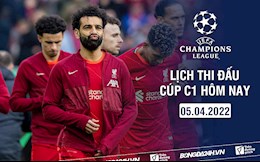 Lịch thi đấu Cúp C1 châu Âu 2021/22 đêm nay 5/4 mấy giờ đá? Xem trên kênh gì?