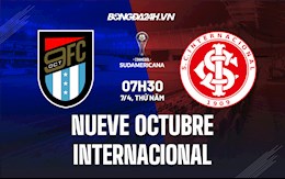 Nhận định Nueve Octubre vs Internacional 7h30 ngày 7/4 (Copa Sudamericana 2022)