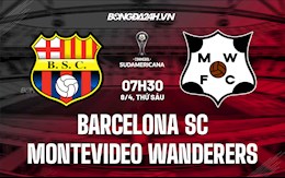 Nhận định Barcelona SC vs Montevideo Wanderers 7h30 ngày 8/4 (Copa Sudamericana 2022)