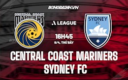 Nhận định Central Coast Mariners vs Sydney FC 16h45 ngày 9/4 (VĐQG Australia 2021/22)