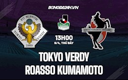 Nhận định Tokyo Verdy vs Roasso Kumamoto 13h00 ngày 9/4 (Hạng 2 Nhật 2022)